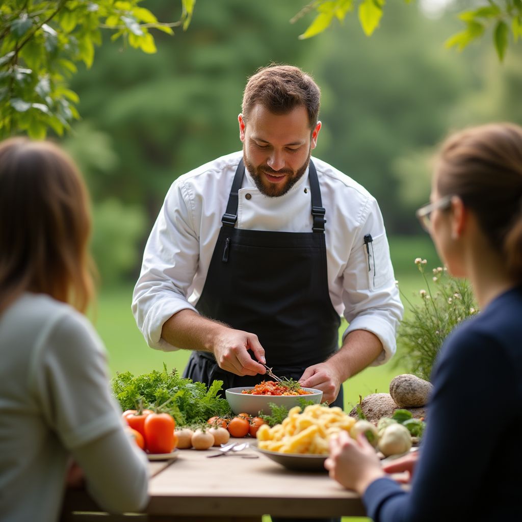 Cooking workshop in progress