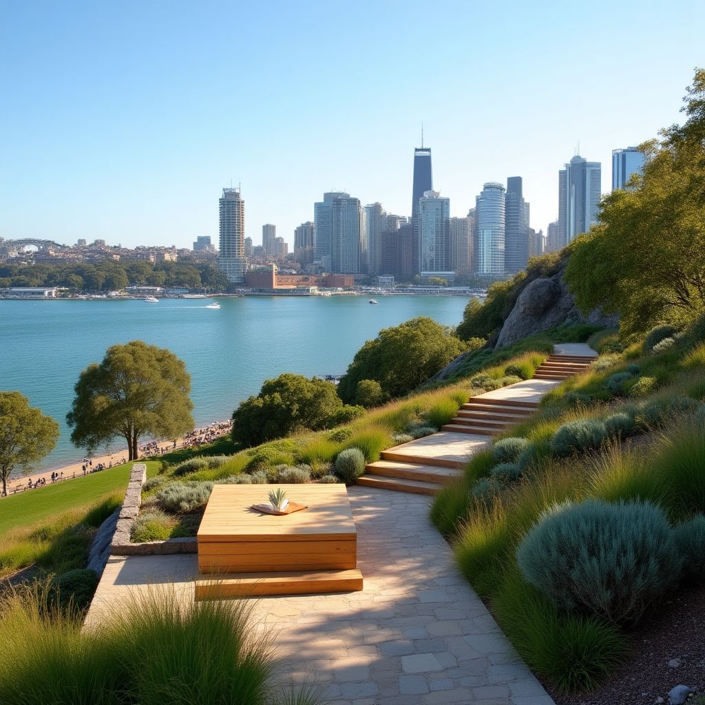 Barangaroo Reserve waterfront picnic area
