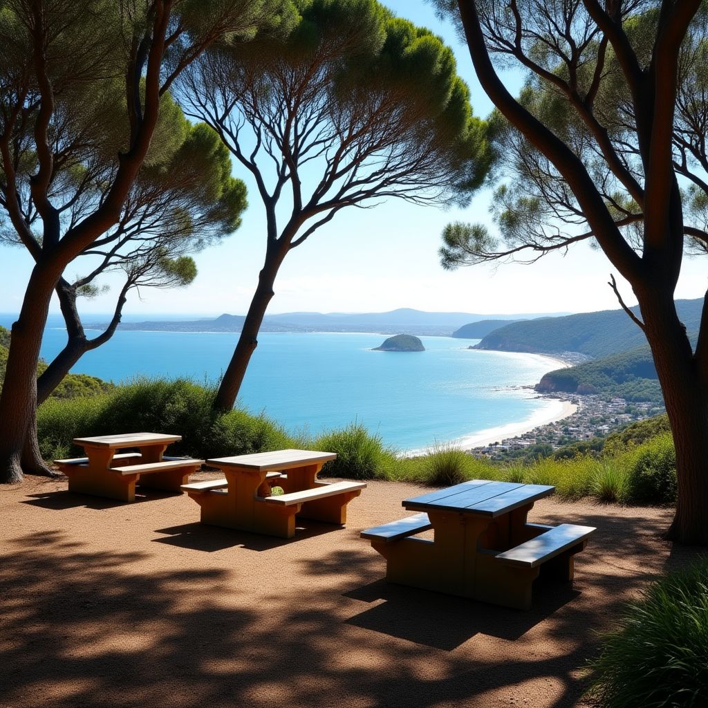 Watson's Bay picnic area with harbor views